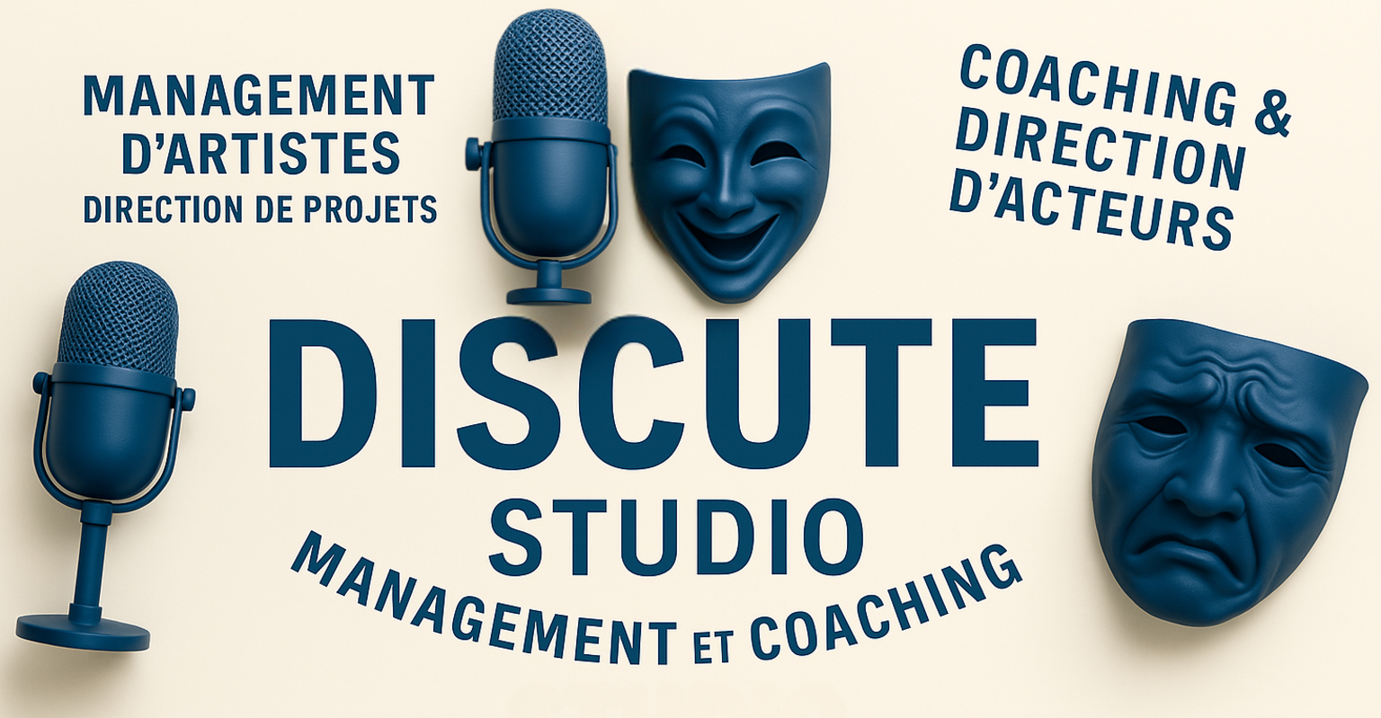 un logo de théatre, avec du management d'artistes